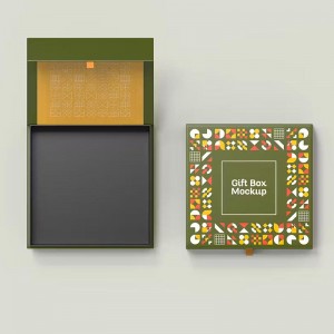 Inversão personalizada-caixa de presente Kraft superior